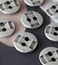 1 2" 12.5mm 20L Antique Silver designer Buttons - Image 2