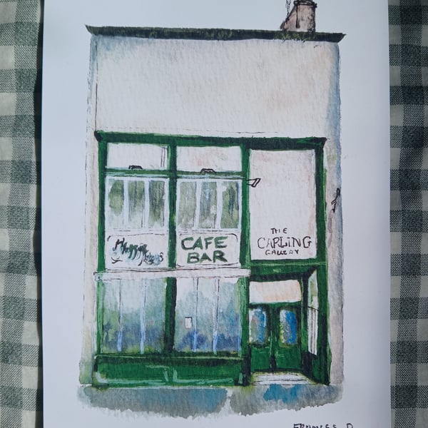 Maggie Mays Cafe Liverpool watercolour print
