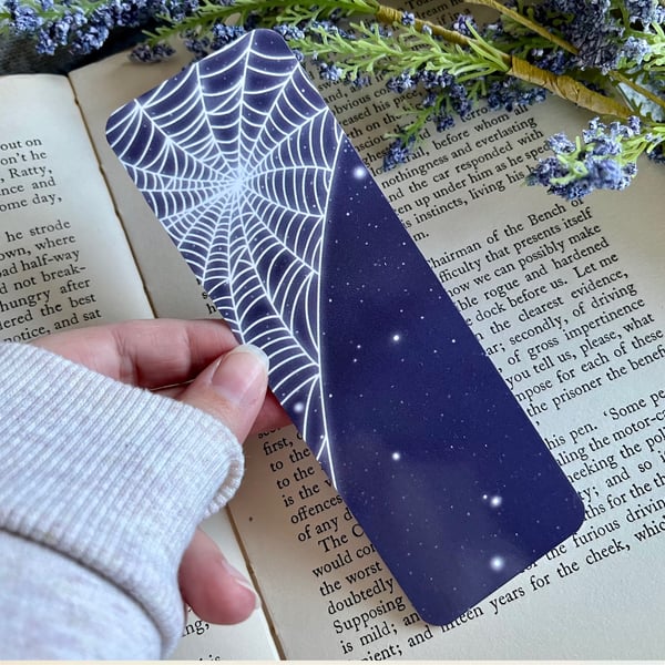 Spiders Web Spooky Bookmark