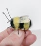 Needle felted bumble bee brooch - Image 2