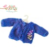 Reserved for Julie - Hand Embroidered Lavender Cardigan 