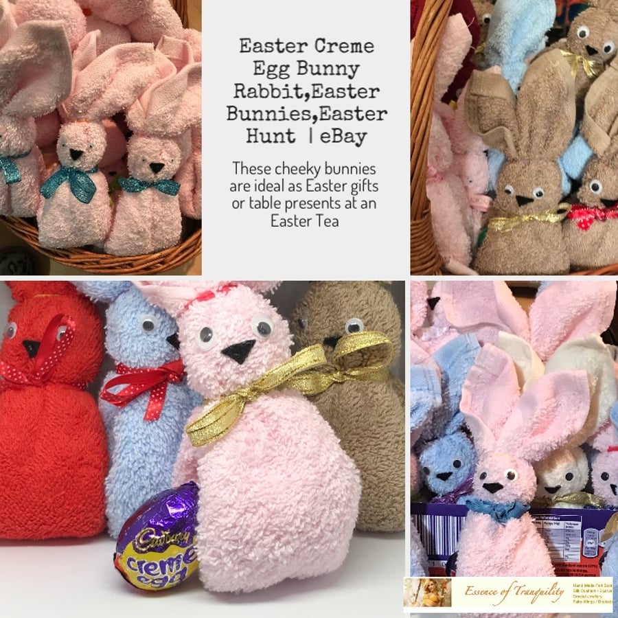 Homemade Easter Bunny Cream Egg,Easter gift,Easter Table decoration,Easter Hunt