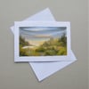 greetings card original landscape hand painted blank card ( ref F 429.C3 )