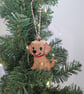 Embroidered hanging Labrador Christmas decorations, machine embroidery - Image 9