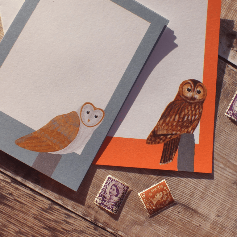 Barn Owl and Tawny Owl Gift Notes
