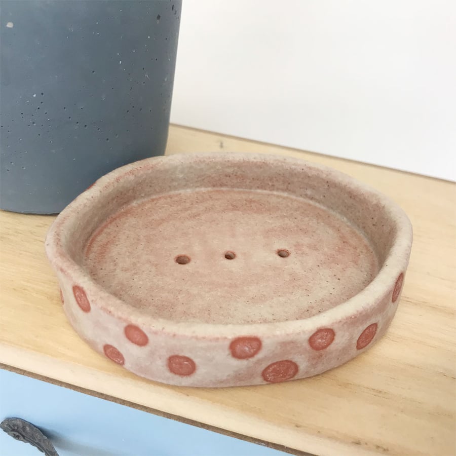 Little ceramic soap dish natural glaze SALE