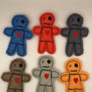 Little felt voodoo doll