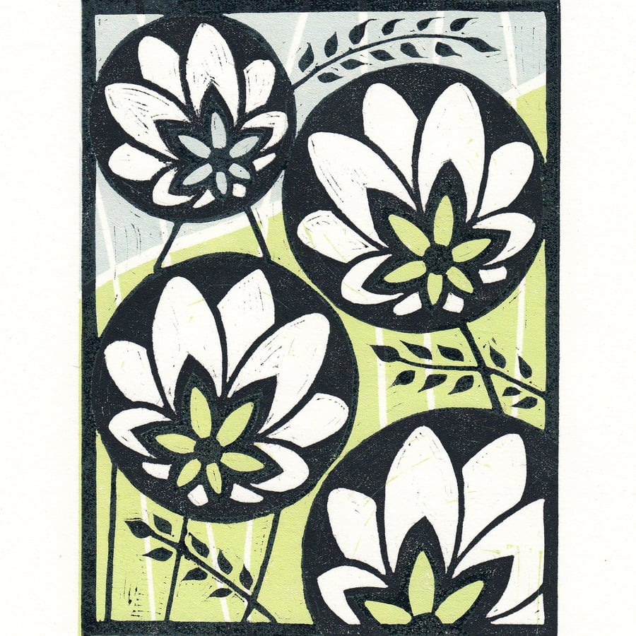 Flower Lino Print