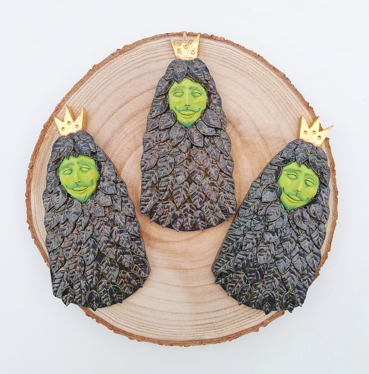 Jack in the Green - ceramic wall plaque