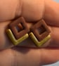 Geometric Stud Earrings - Image 6