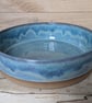 Large toasted turquoise green salad or serving bowl
