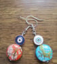 OMG Elegant Bohemian Eyes Charming Button Glamorous Earrings