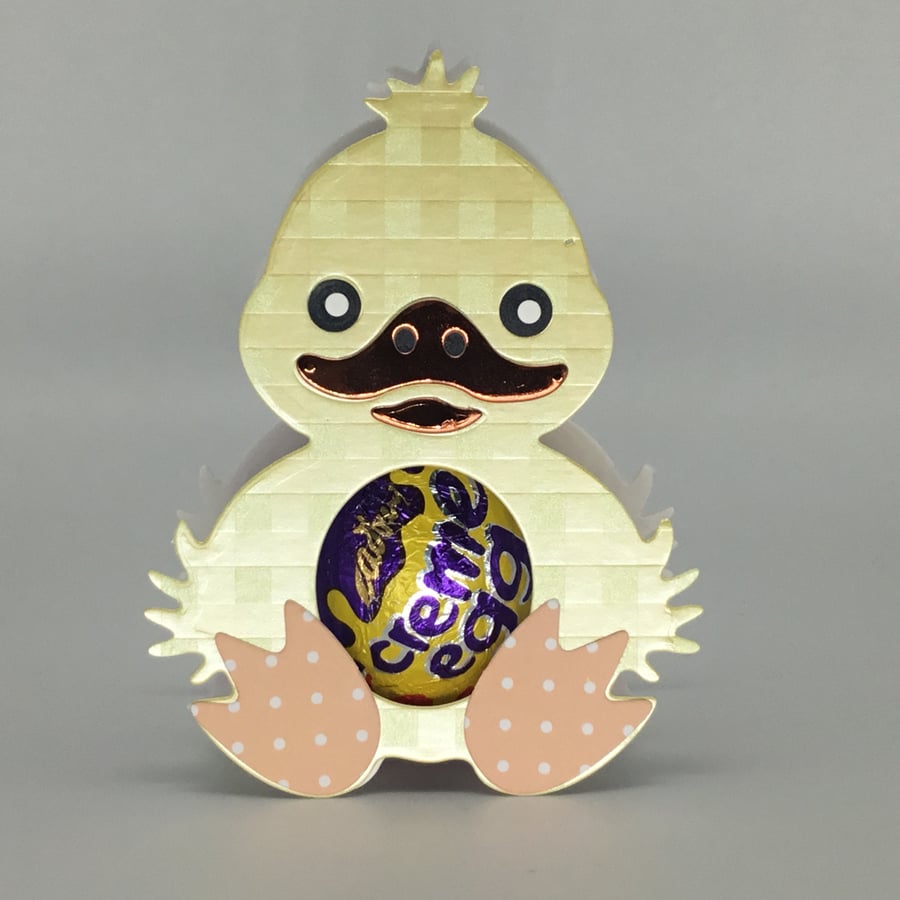 3D Easter card chocolate egg holder