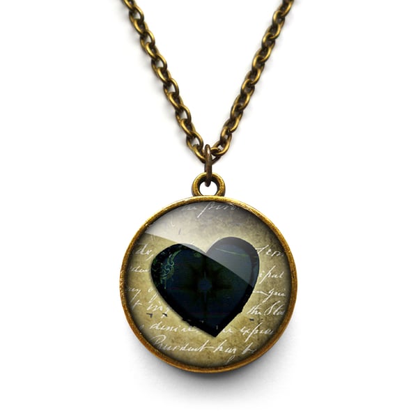  Black Heart No.2 Necklace (RR10)