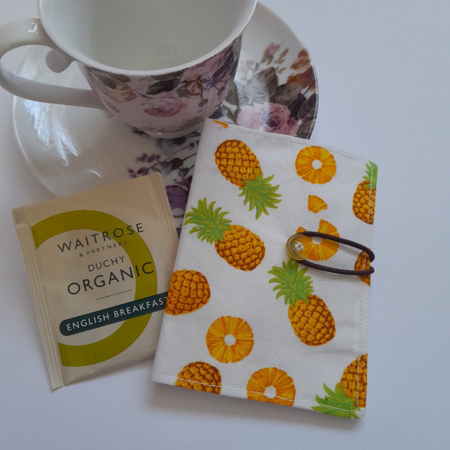 Pineapple Tea wallet, Travel tea wallet, Teabag holder, 