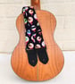 1.5 inch Wide Adjustable Ukulele Strap with gory eyeballs - Image 1