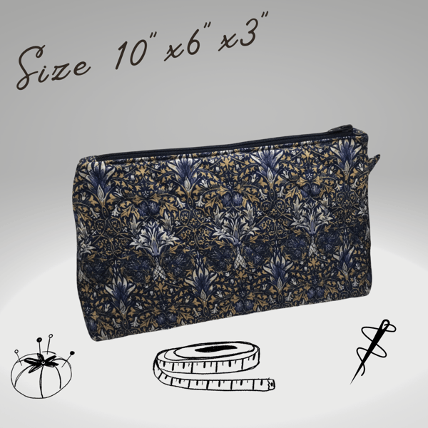 Zipper pouches in Snakeshead pattern from William Morris