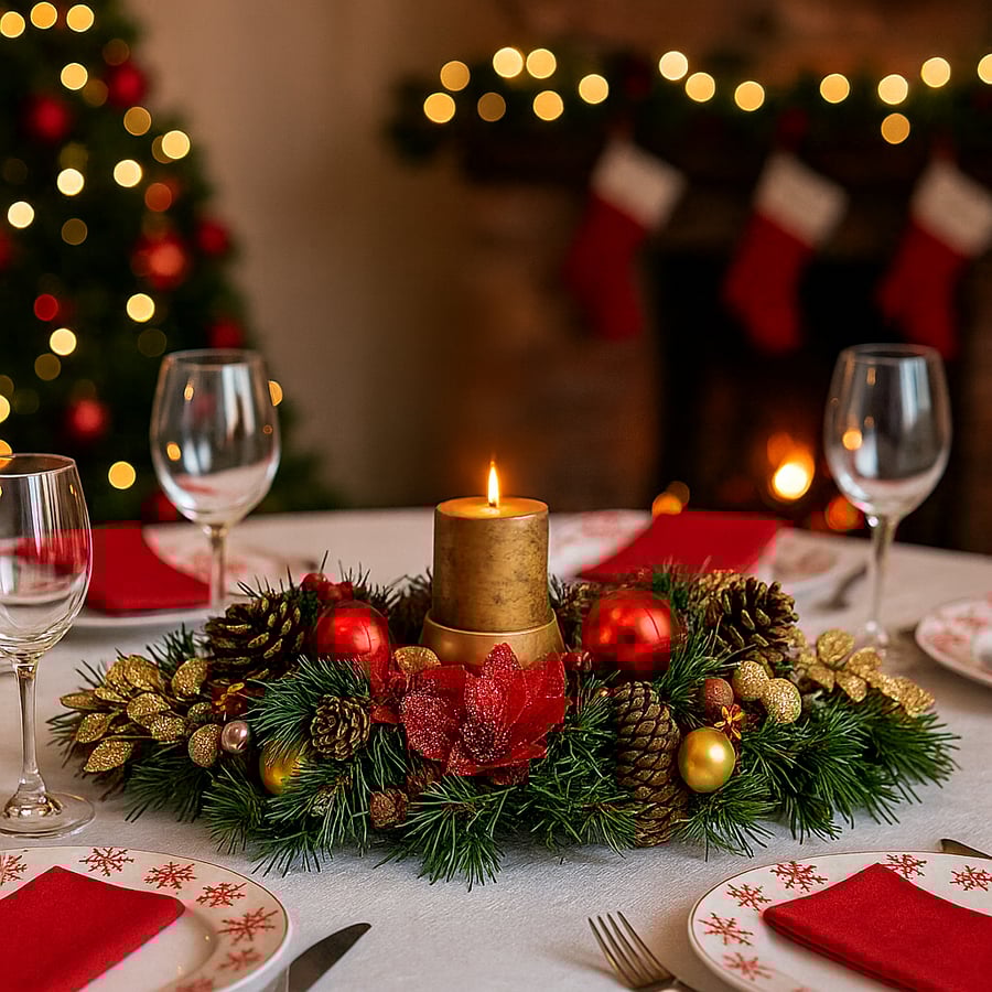Christmas Candle table Decoration