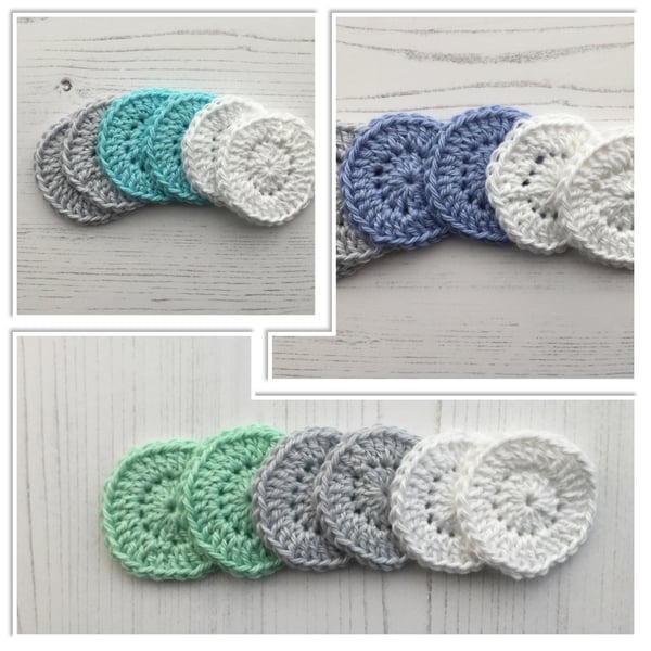 Crochet Makeup Remover Pads Set of 6