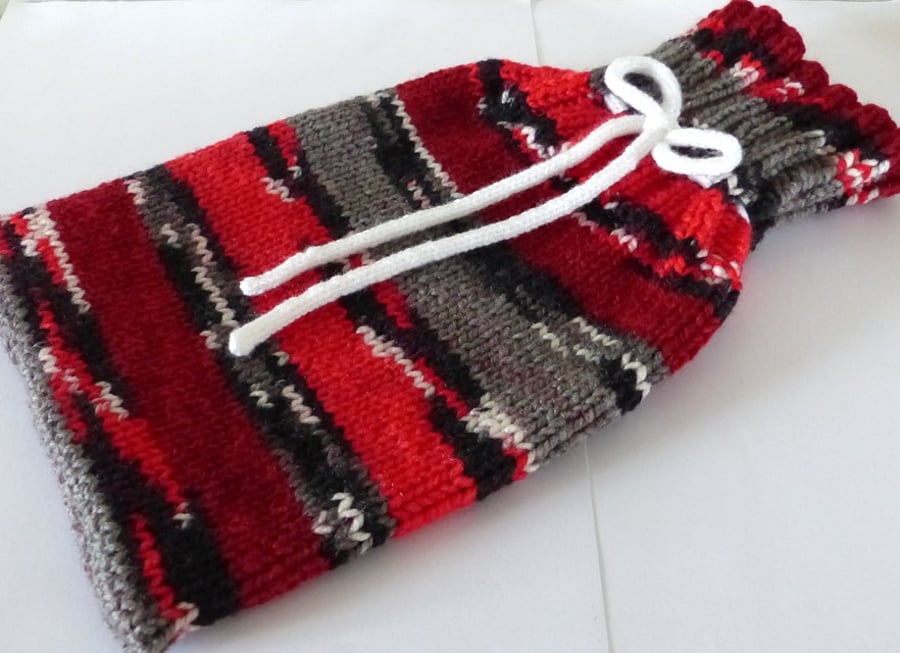 Hand Knitted Hot Water Bottle Cosy