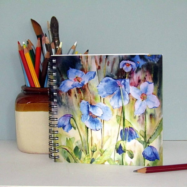 Blue Flower, Meconopsis  note book