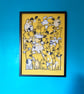 Yellow Dog Ears unframed screen print by Jo Brown Happy Tomato - Image 1
