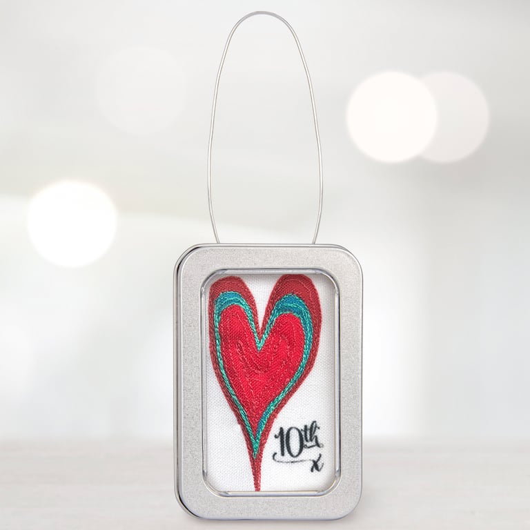 10th wedding anniversary gift, tin wedding anniversary, 10th anniversary gift