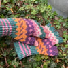 Acrylic & Wool fingerless gloves