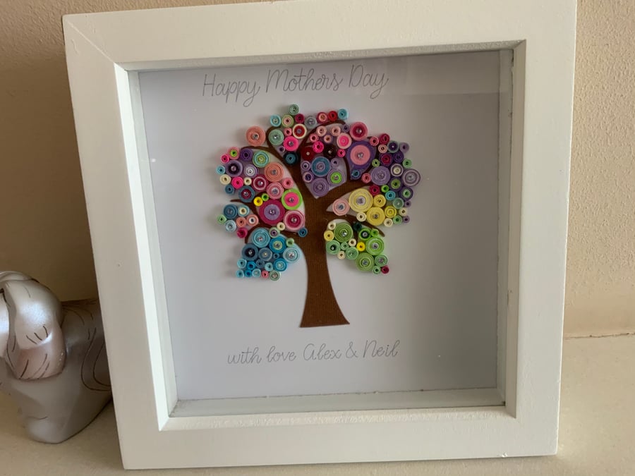 Framed Mums Tree personalised 