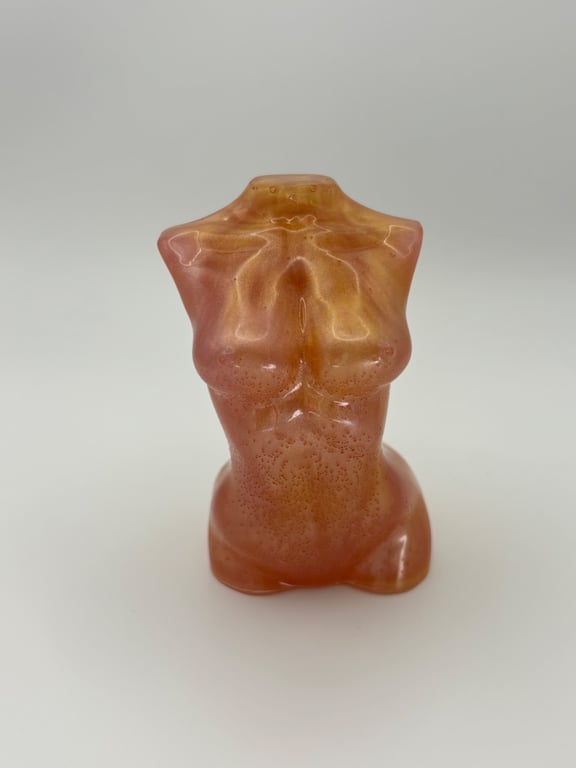 Epoxy resin woman's torso decorative figure