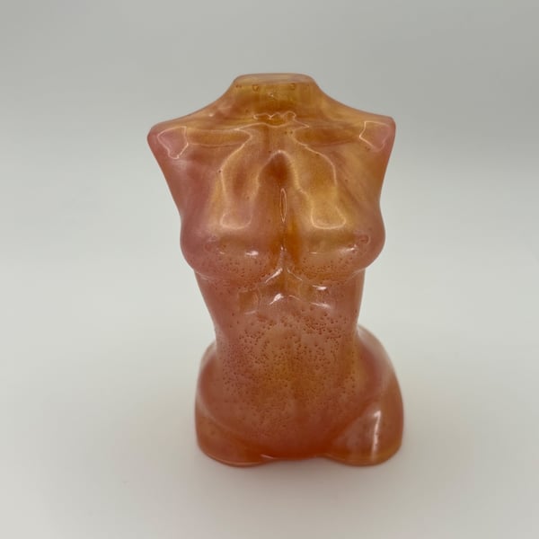 Epoxy resin woman's torso decorative figure