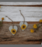 Yellow Sunflowers Heart Hanging Diffuser Decoration