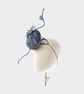 One of a Kind Navy Blue Fascinator – Handmade Wedding & Occasion Headpiece - Image 4