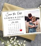 Personalised save the date invitation, Personalised Save the date fridge magnet - Image 1