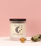 Pink pepper and Rose soy wax candle in a frosted glass jar