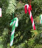 Pair of Hand Knitted Candy Canes  - Image 3