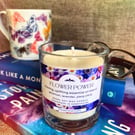 Uplifting floral essential oil aromatherapy soy wax candle