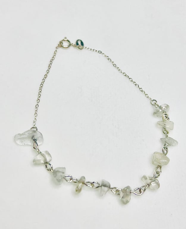 Dainty Rock Crystal Gemstone Bracelet