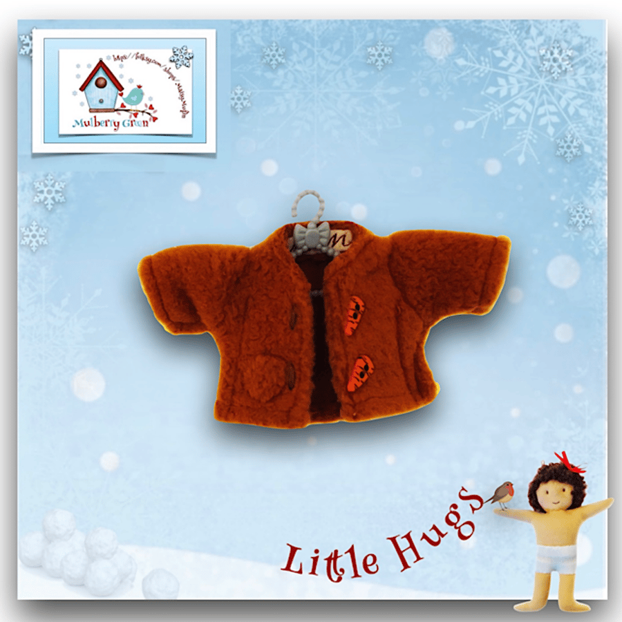 Tan Fleece Jacket to fit the Little Hugs dolls 