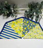 Handmade Fabric Bunting 10 flags: Lemons Home Decor - Image 4