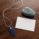 Royal Blue Sea Glass Necklace 