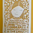 Good Thoughts Papercut
