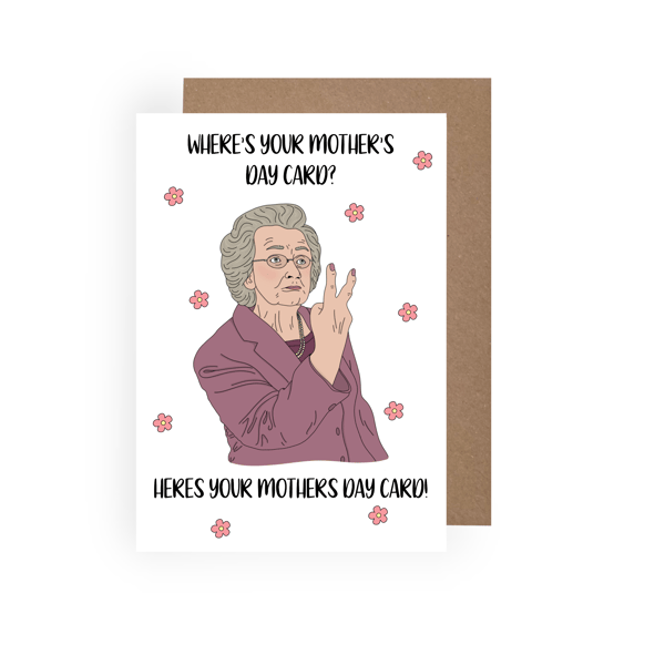 A Gavin and Stacey Doris where’s the salad themed Mothers Day Card