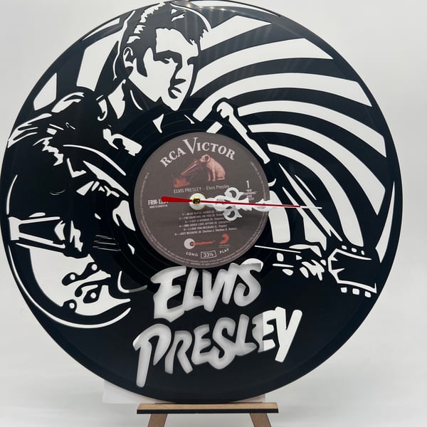 Elvis Presley - laser cut vinyl LP clock.