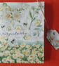 A6 Notebook Daisy and Bee Collage