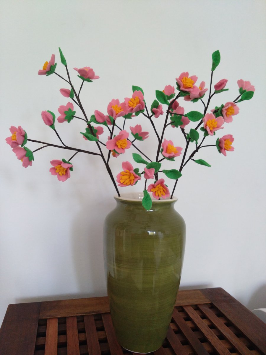 Felt Cherry Blossom Branch 
