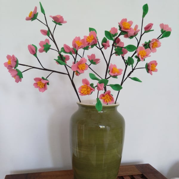 Felt Cherry Blossom Branch 