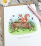 Squirrel & Friends Card - Birthday Card - Blank Card - Any Occasion - Image 3