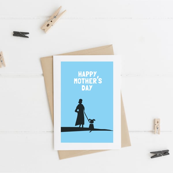 Mother's Day Card with Dog