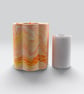 Sunrise Orange Yellow & Red Marbled Wine Cooler Handmade 750ml Bottle Cooler - Image 6